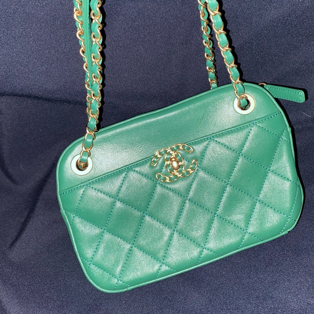Chanel Button Up Camera Case Quilted Calfskin - Picture 1 of 5